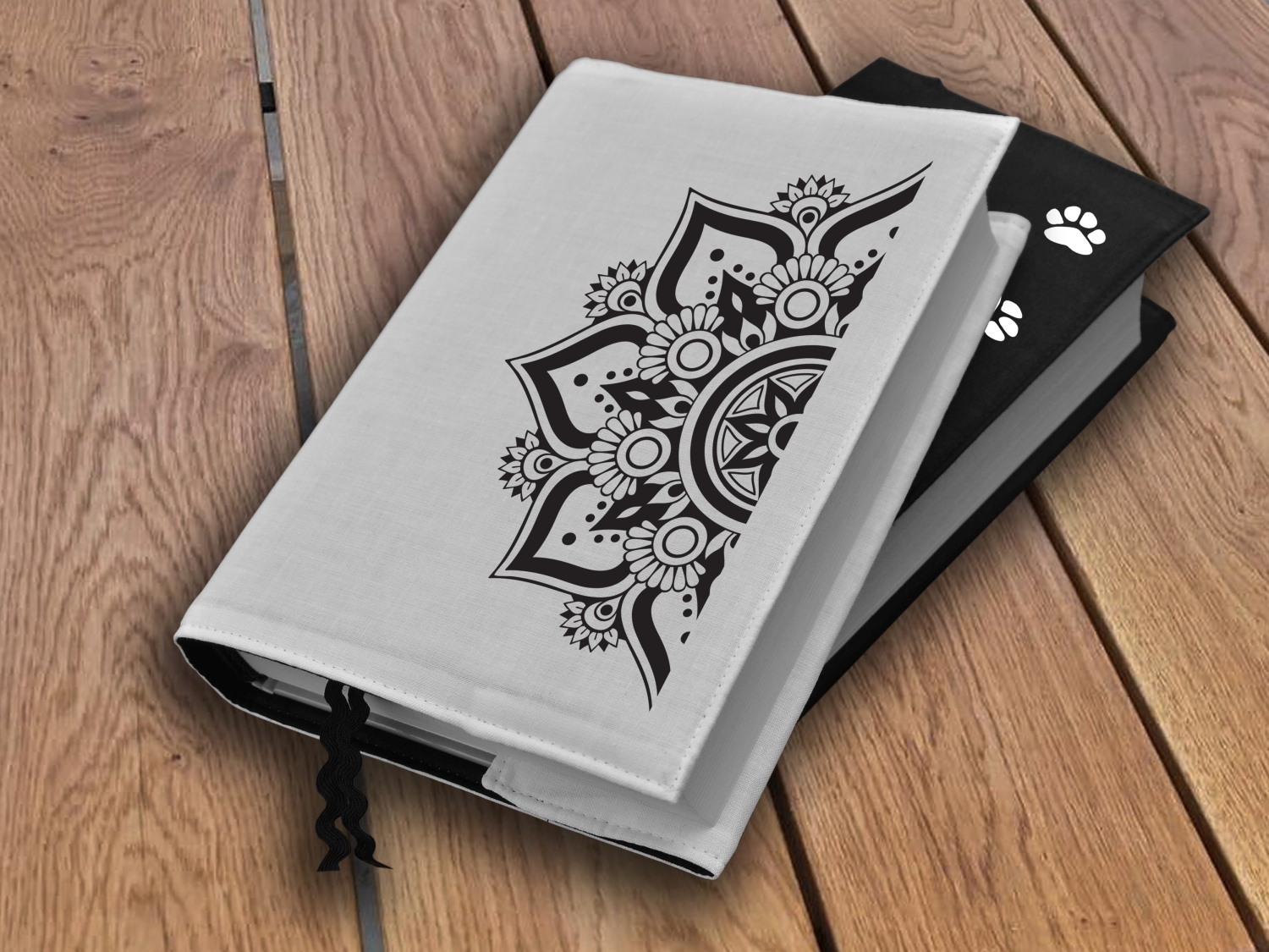 Obal na knihu s potiskem Mandala