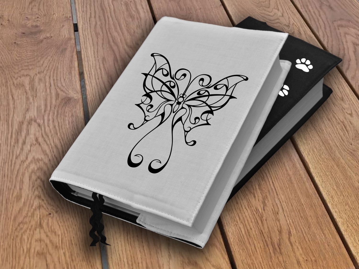 Obal na knihu s potiskem Motýl