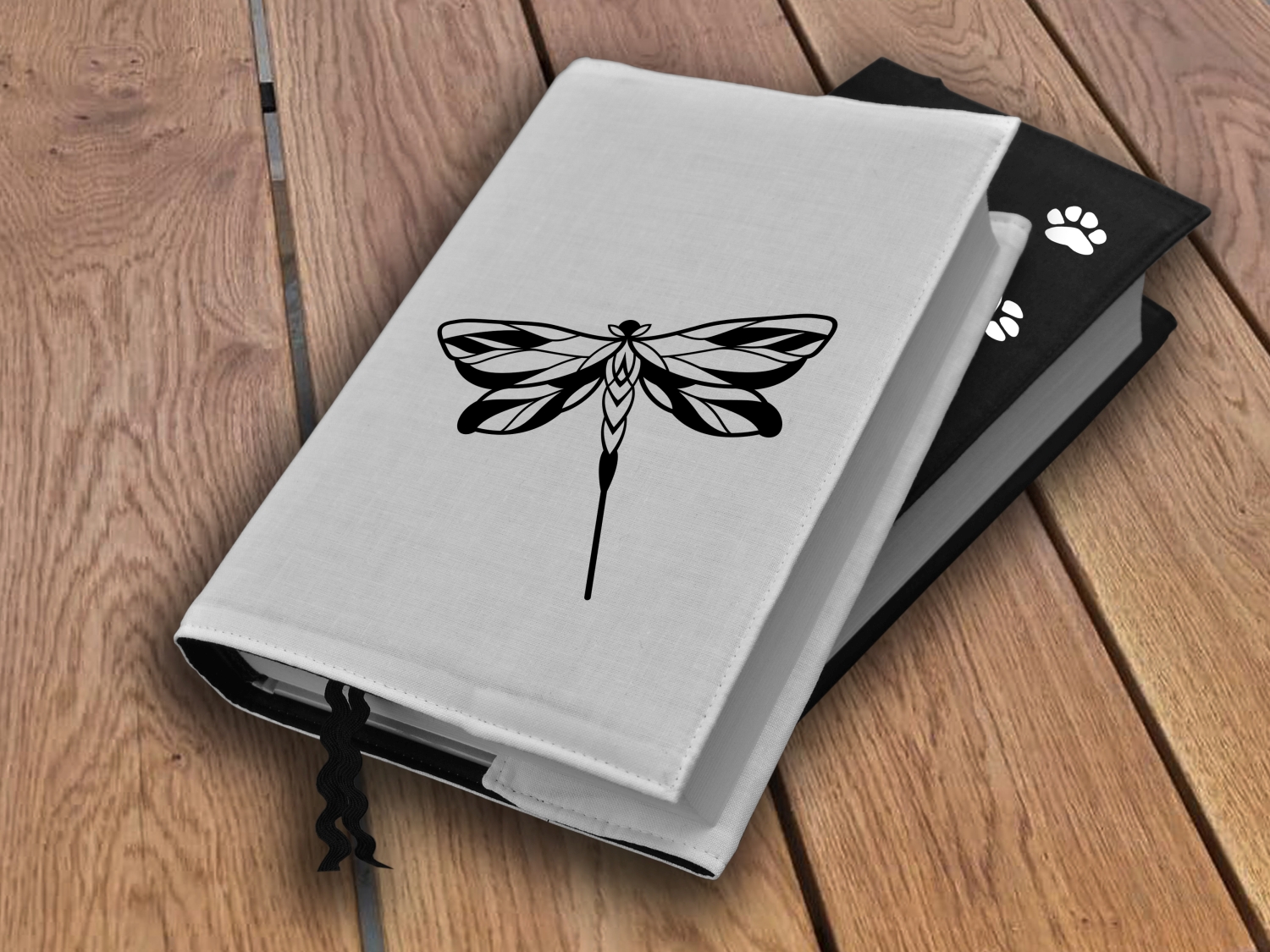 Obal na knihu s potiskem Vážka